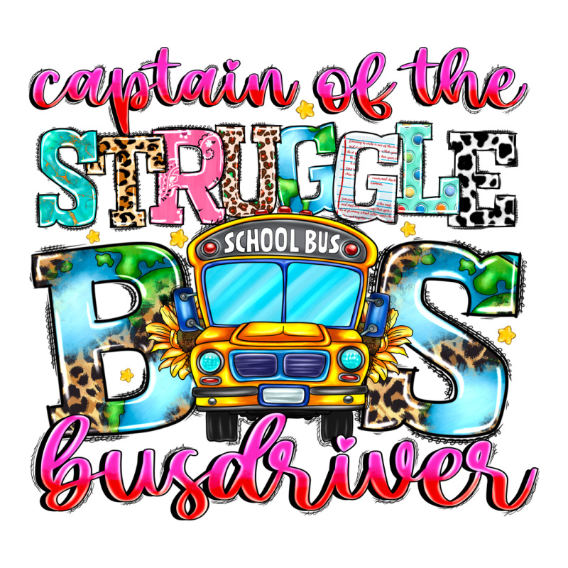 Captain Of The Struggle Bus Bus Premium Tee by CowhideDigitalArt | Teevron
