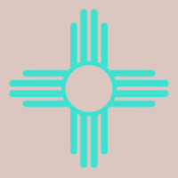 New Mexico Zia Sun In Turquoise Blue Premium Hoodie | Teevron