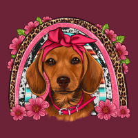 Dachshund Puppy Floral Rainbow Long Sleeve Tee | Teevron