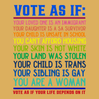 Vote As If Your Life Depends On It Human Rights Premium Hoodie | Teevron