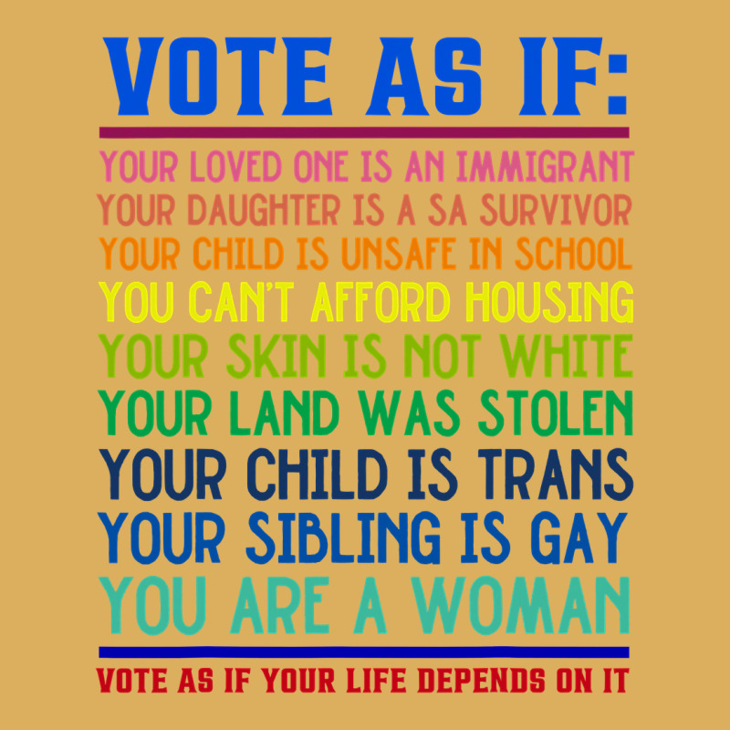 Vote As If Your Life Depends On It Human Rights Premium Hoodie by SnappyArt | Teevron