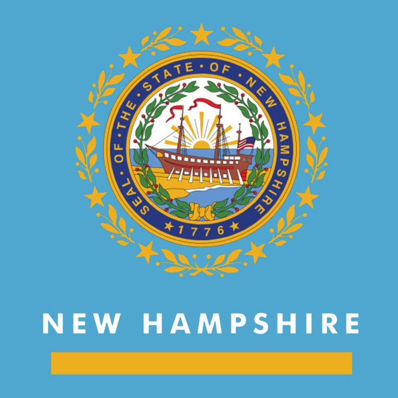 New Hampshire State Flag New Premium Hoodie by SnappyArt | Teevron