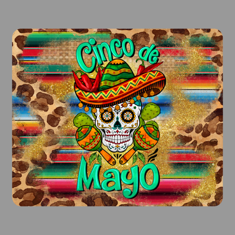 Cinco De Mayo Sombrero Skull Mousepad Vintage Hoodie by BarkalooDesign | Teevron