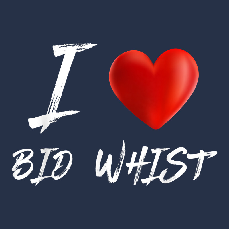 I Love Heart Bid Whist Card Game T Shirt Premium Hoodie by ArtMosaic | Teevron