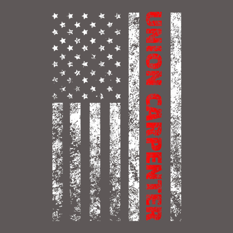 Union Carpenter With A Vintage American Flag For Fans Premium Hoodie by ArtMosaic | Teevron
