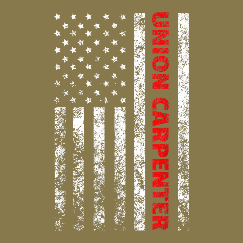 Union Carpenter With A Vintage American Flag For Fans Premium Hoodie by ArtMosaic | Teevron