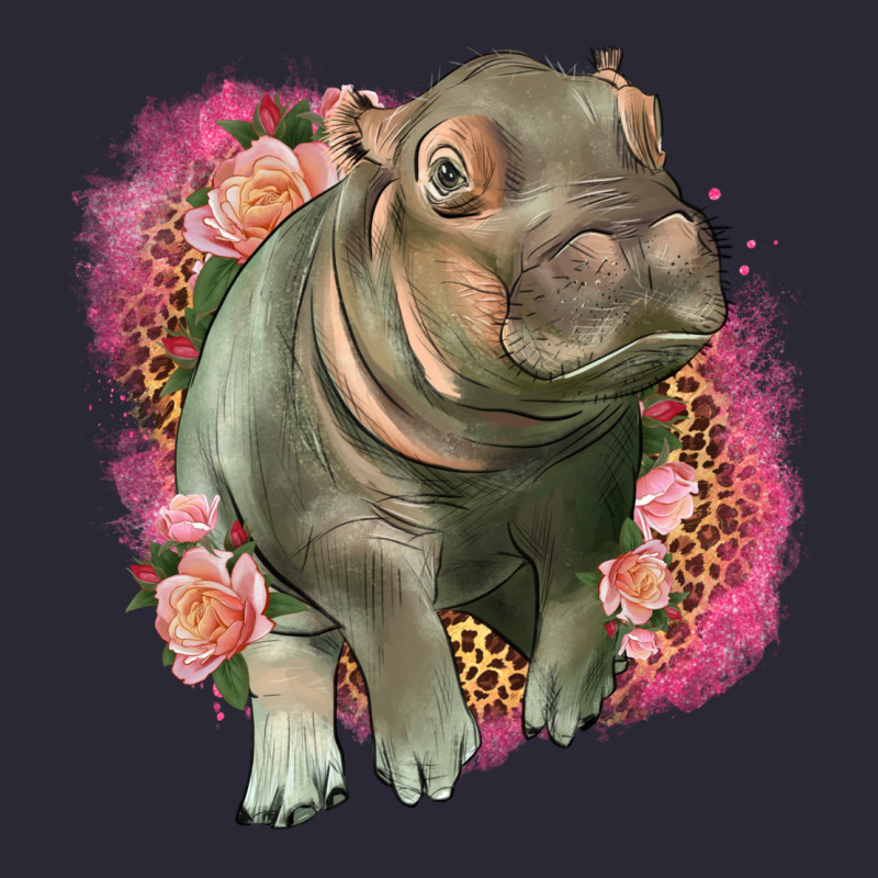 Leopard Baby Hippo Vintage Tee by LillyAllenDesigns | Teevron