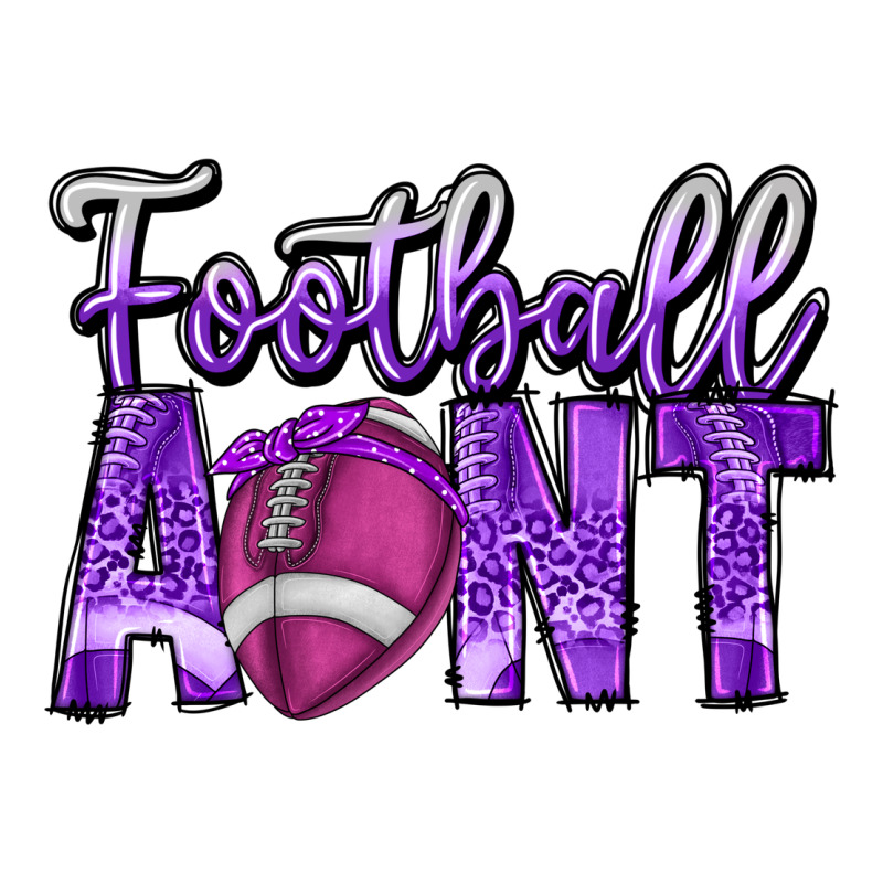 Football Aunt Premium Tee by CowhideDigitalArt | Teevron