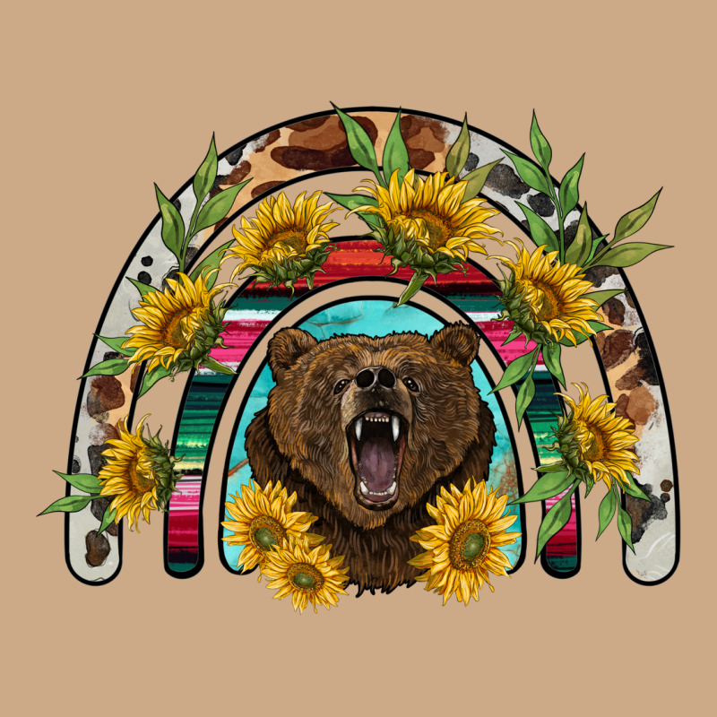 Bear Rainbow Vintage Hoodie by BarkalooDesign | Teevron