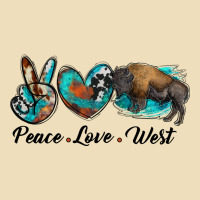 Peace Love West Bison Premium Hoodie | Teevron
