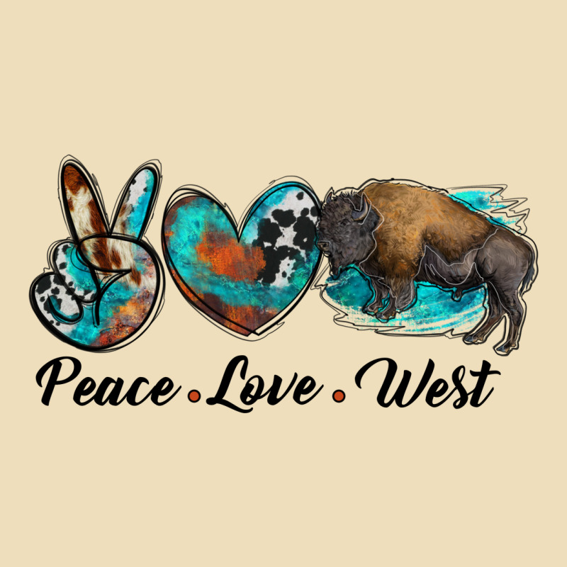Peace Love West Bison Premium Hoodie by RanaPortraitStore | Teevron