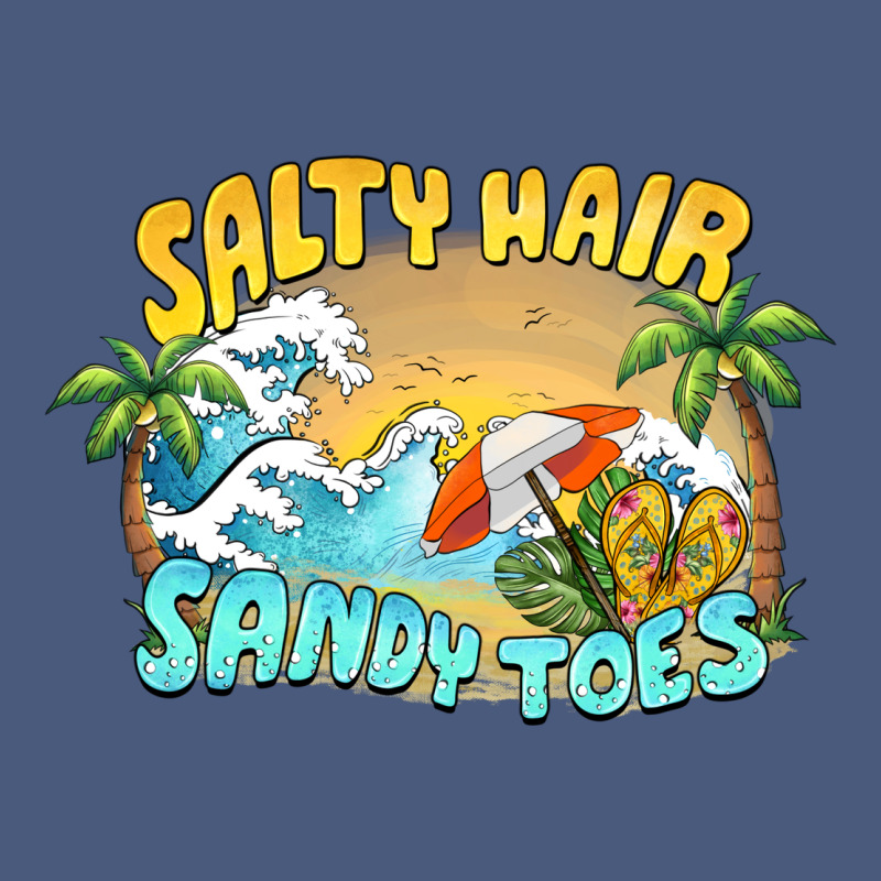 Salty Hair Sandy Toes Summer Vintage Hoodie by BarkalooDesign | Teevron
