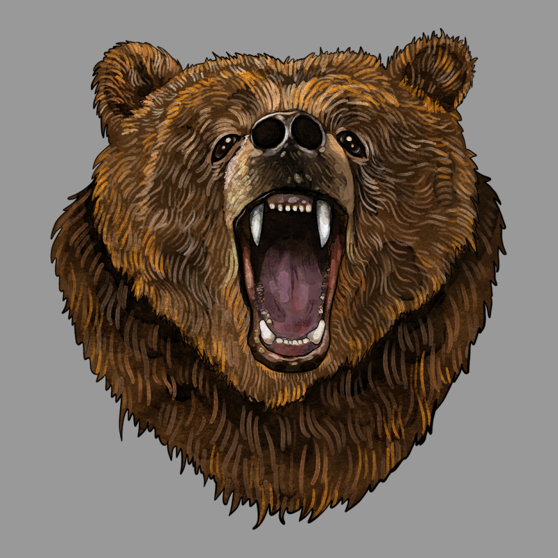 Bear Head Vintage Hoodie by BarkalooDesign | Teevron