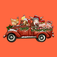 Christmas Truck With Farm Animals Premium Hoodie | Teevron