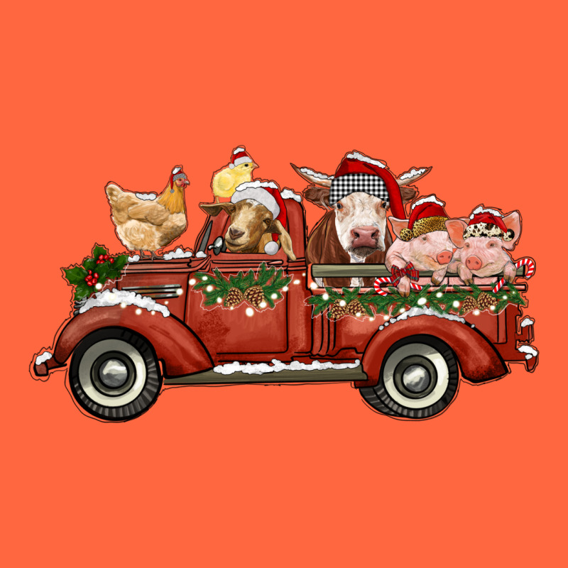 Christmas Truck With Farm Animals Premium Hoodie by RanaPortraitStore | Teevron