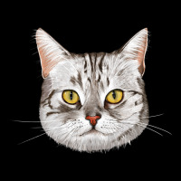 American Shorthair Cat Face Ladies Tee | Teevron