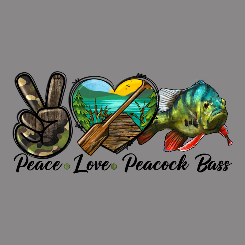 Peace Love Peacock Bass Vintage Tee by LillyAllenDesigns | Teevron