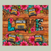 Love School Bus Leopard Long Sleeve Tee | Teevron