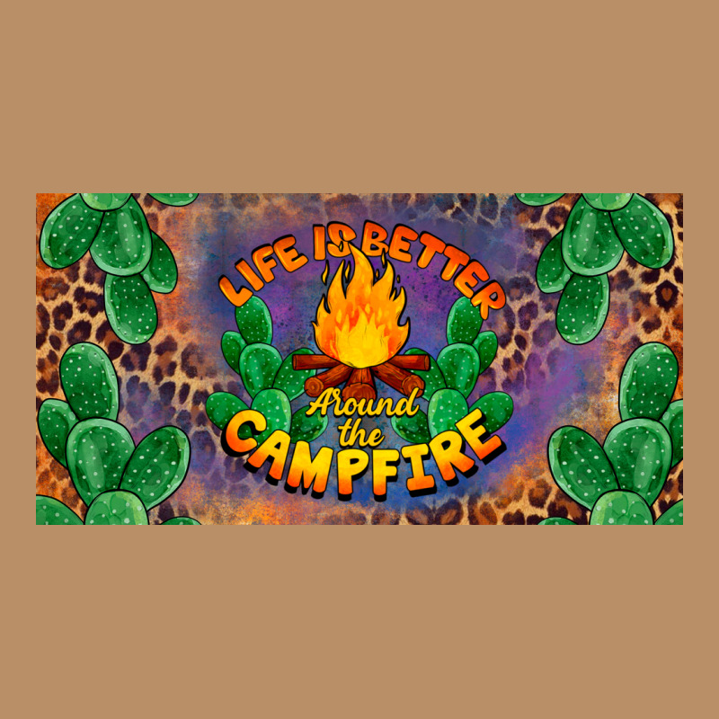 Life Is Better Around The Campfire License Plate Vintage Hoodie by BarkalooDesign | Teevron