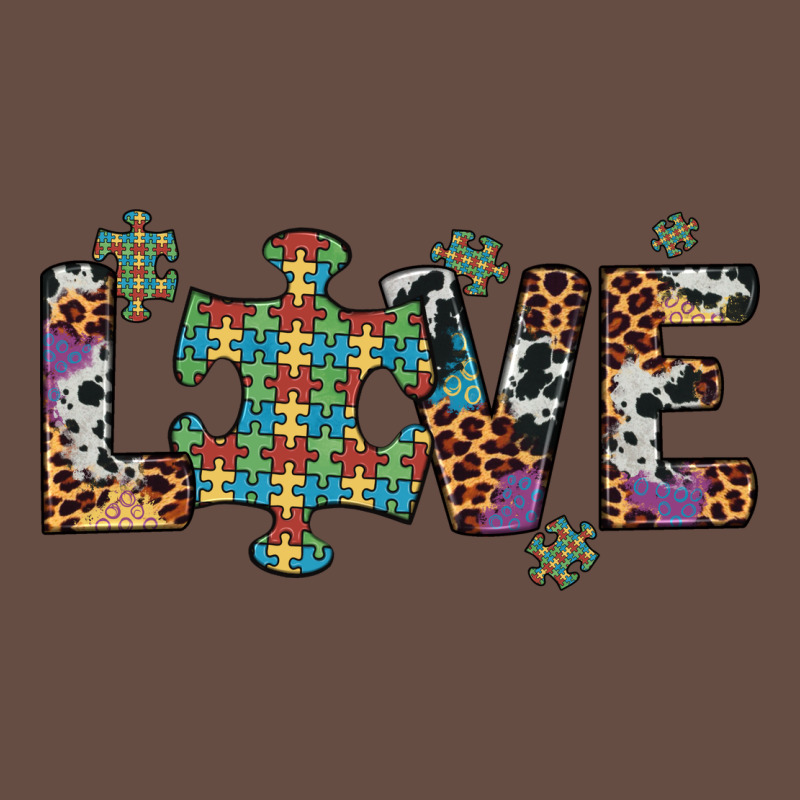Love Autism Awareness Leopard Cowhide Long Sleeve Tee by Artiststas | Teevron