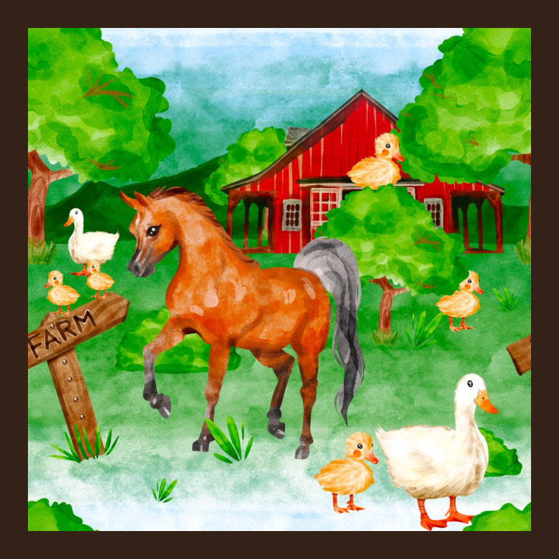 Farm Life Seamless Pattern Heavy Core Tee by FaDigitalArtStudio | Teevron