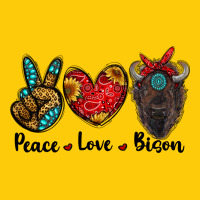 Peace Love Bison Premium Hoodie | Teevron