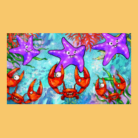Crab And Starfish  Cup Vintage Hoodie | Teevron
