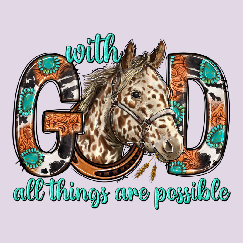 With God All Things Are Possible With Horse Bbs Classic Tee by BundleAndBundleShop | Teevron