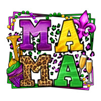 Mardi Gras leopard frame mama Mother's Day | Teevron