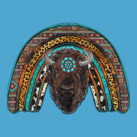 Western Rainbow With Bison Premium Hoodie | Teevron