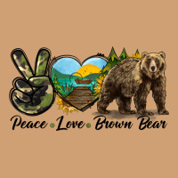 Peace Love Brown Bear Vintage Tee | Teevron