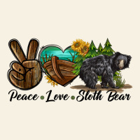 Peace Love Sloth Bear Vintage Tee | Teevron