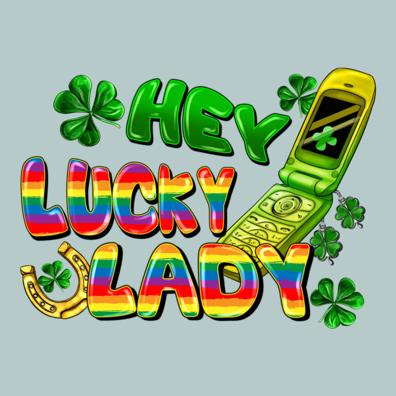 Hey Lucky Lady Flip Phone Heavy Core Tee by FaDigitalArtStudio | Teevron