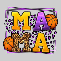 Purple And Gold Basketball Leopard Frame Mama Premium Tee | Teevron