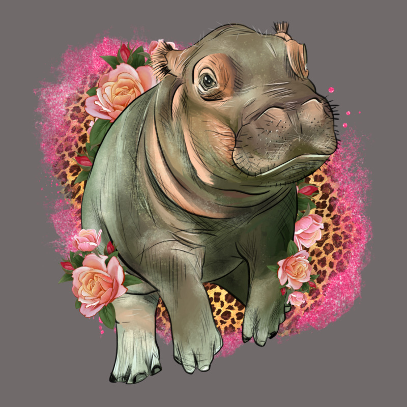 Leopard Baby Hippo Urban Heavy Tee by LillyAllenDesigns | Teevron