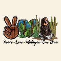 Peace Love Malayan Sun Bear Vintage Tee | Teevron