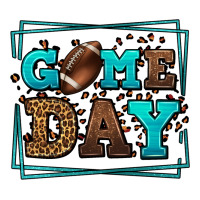 Game Day American Football Leopard Frame Premium Tee | Teevron