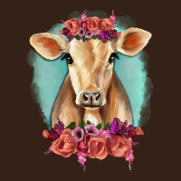 Floral Cow Heavy Core Tee | Teevron
