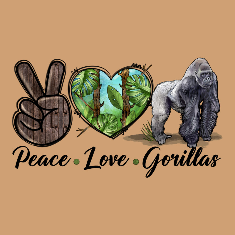 Peace Love Gorillas Vintage Tee by LillyAllenDesigns | Teevron