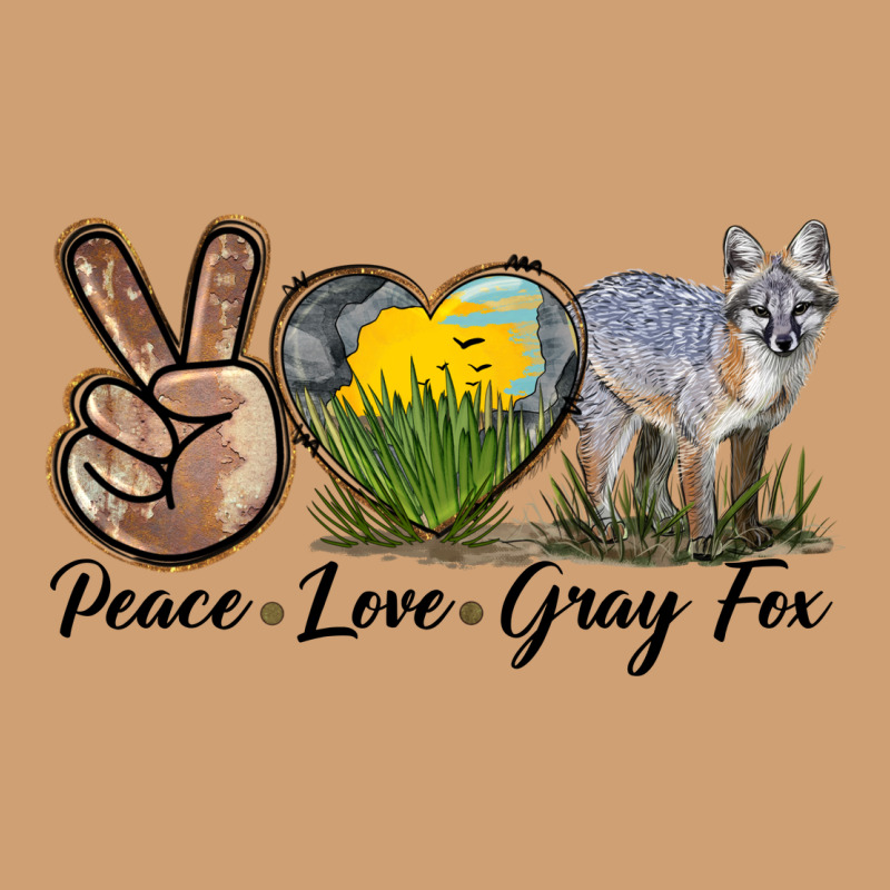 Peace Love Gray Fox Vintage Tee by LillyAllenDesigns | Teevron