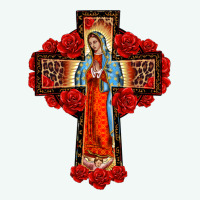 Lady Of Guadalupe Rose Cross, Premium Hoodie | Teevron