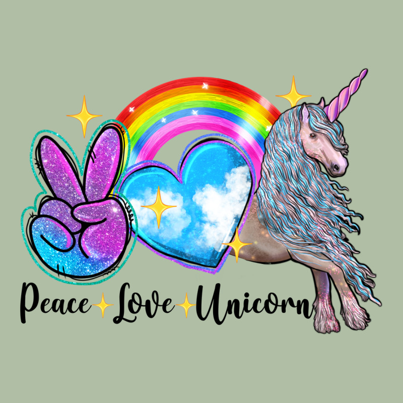 Peace Love Unicorn Urban Heavy Tee by LillyAllenDesigns | Teevron