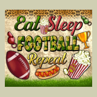 Eat Sleep Football Repeat Tumbler Heavy Core Tee | Teevron