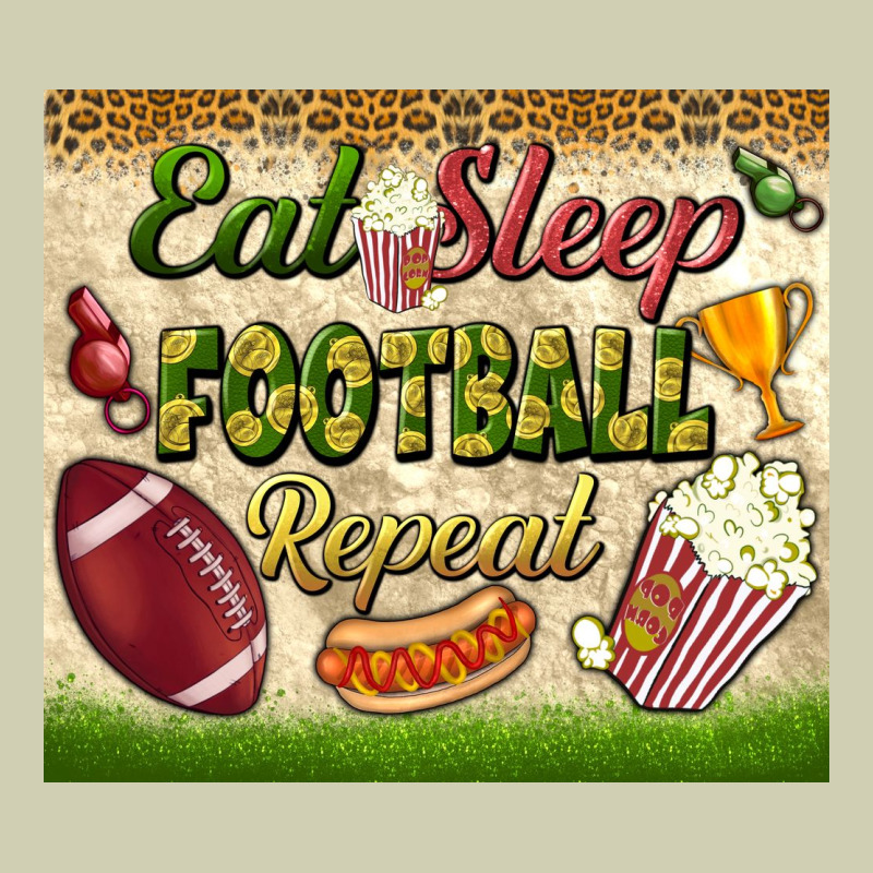 Eat Sleep Football Repeat Tumbler Heavy Core Tee by BundleAndBundleShop | Teevron