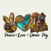 Peace Love Duroc Pig Urban Heavy Tee | Teevron