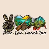 Peace Love Peacock Bass Urban Heavy Tee | Teevron