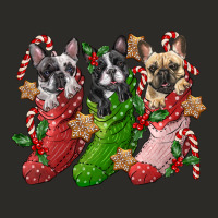 French Bulldog With Christmas Socks Heavy Core Tee | Teevron
