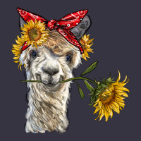 Alpaca With Sunflowers And Bandana Vintage Hoodie | Teevron