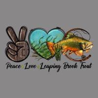 Peace Love Leaping Brook Trout Vintage Tee | Teevron