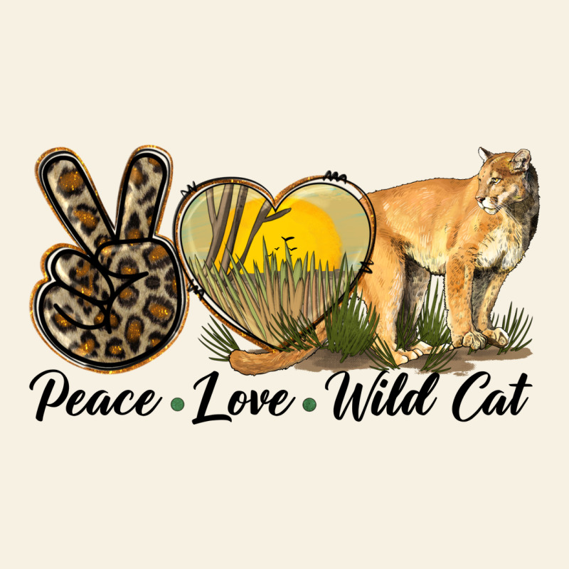 Peace Love Wild Cat Vintage Tee by LillyAllenDesigns | Teevron